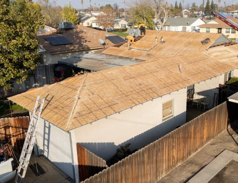 Residential roof installation by Armstrong Pro Roofing